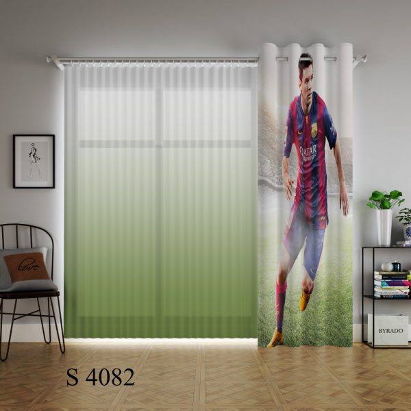 پرده چاپی طرح لیونل مسی S4082