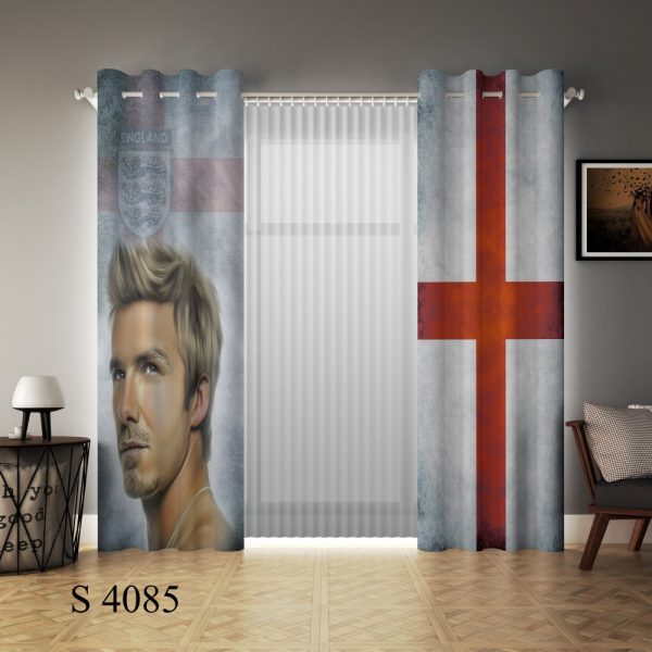 پرده چاپی طرح دیوید بکام S4085