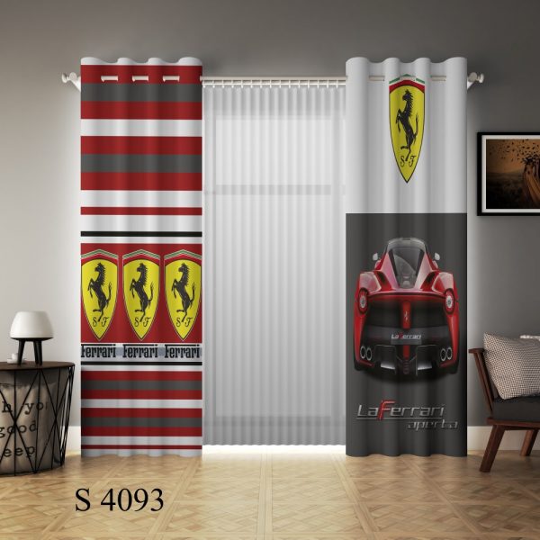 پرده چاپی طرح ماشین فراری S4093