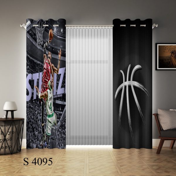 پرده چاپی طرح بسکتبال S4095