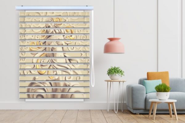 پرده زبرا طرح خانم فانتزی کد TS352