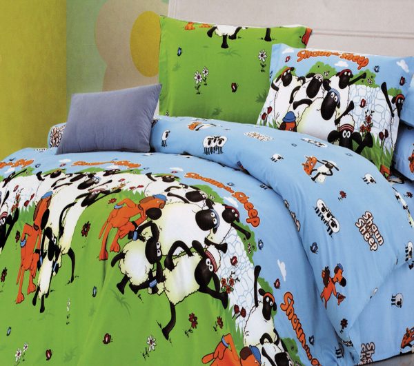 روتختی و ملحفه (دو نفره) طرح شان گوسفنده کد Shaun-The-Sheep