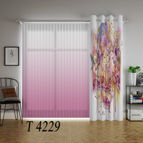 پرده چاپی طرح انیمه T4229