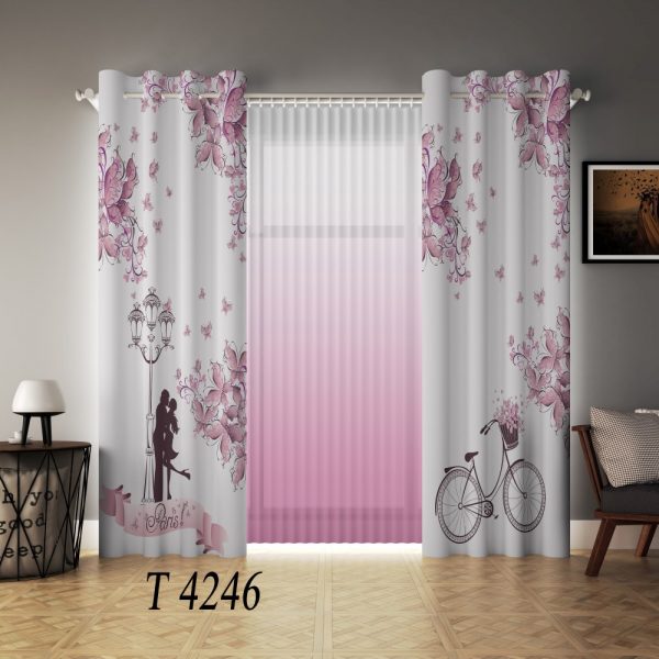 پرده چاپی طرح عشق T4246