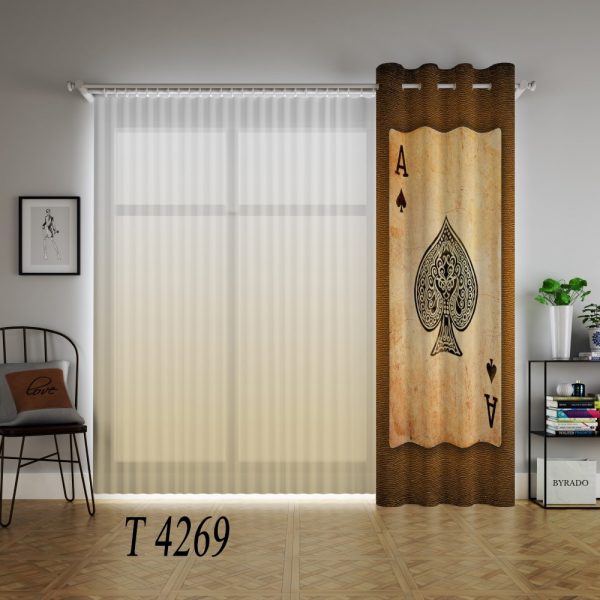 پرده چاپی طرح کارت T4269