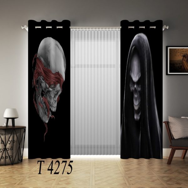 پرده چاپی طرح اسکلت T4275