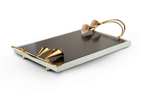 سینی سنگ و استیل گل شیپوری CL04