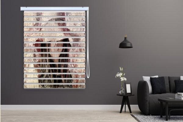 پرده زبرا طرح خانم کد Woman4005