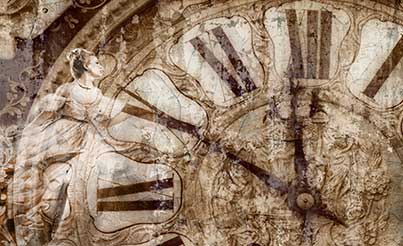 پوستر طرح دختر و ساعت W4015