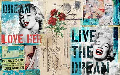 پوستر طرح مرلین مونرو W4018