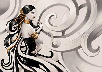 پوستر طرح دختر W4034