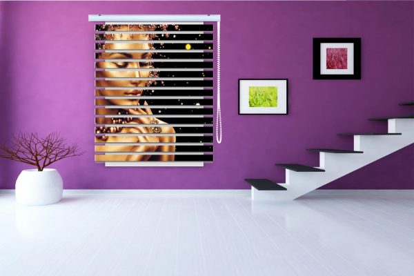 پرده زبرا طرح خانم کد Woman4035