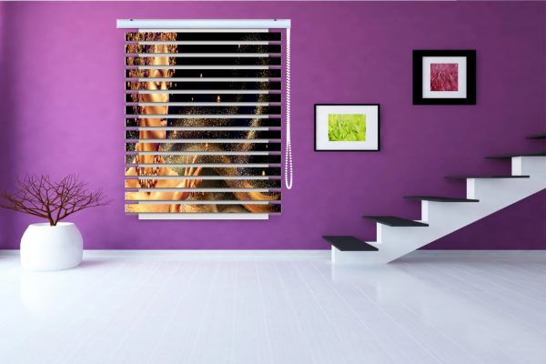 پرده زبرا طرح خانم کد Woman4041