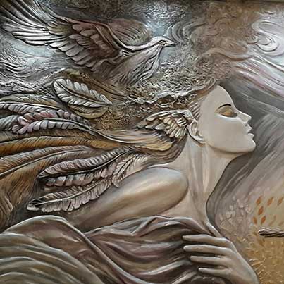 پوستر طرح دختر برجسته W4056