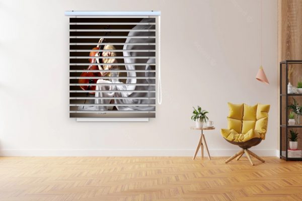 پرده زبرا طرح خانم کد Woman4077