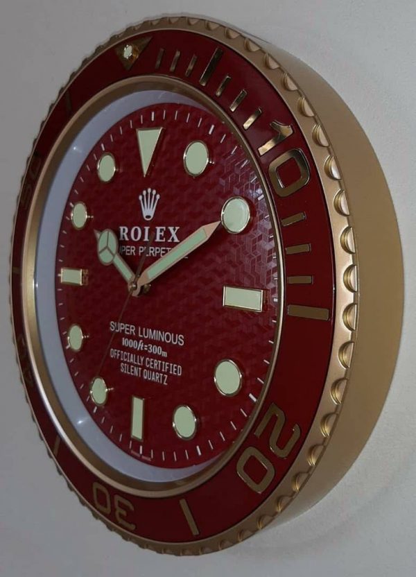 ساعت دیواری رولکس RX رنگی (سوپر شبنما) کد WD244