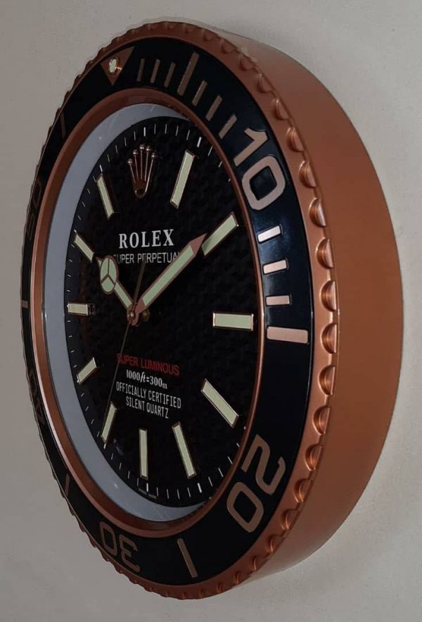 ساعت دیواری رولکس RX رنگی (سوپر شبنما) کد WD244