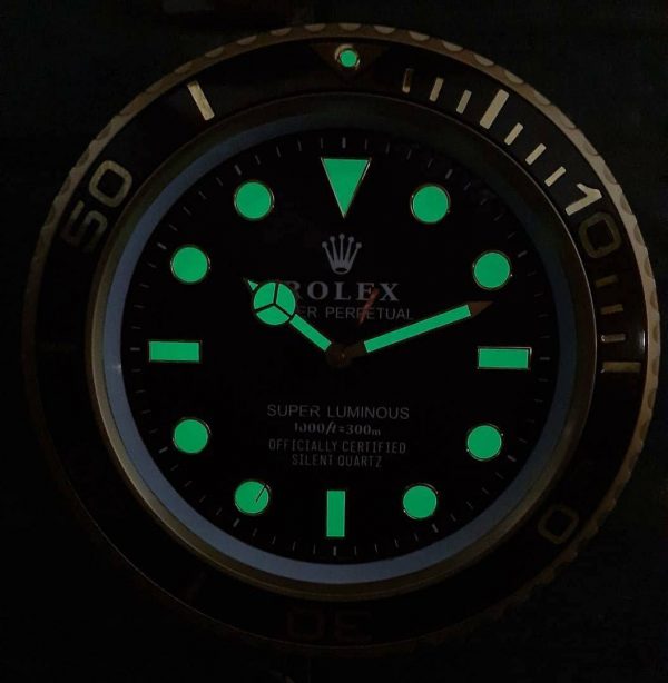 ساعت دیواری رولکس RX رنگی (سوپر شبنما) کد WD244