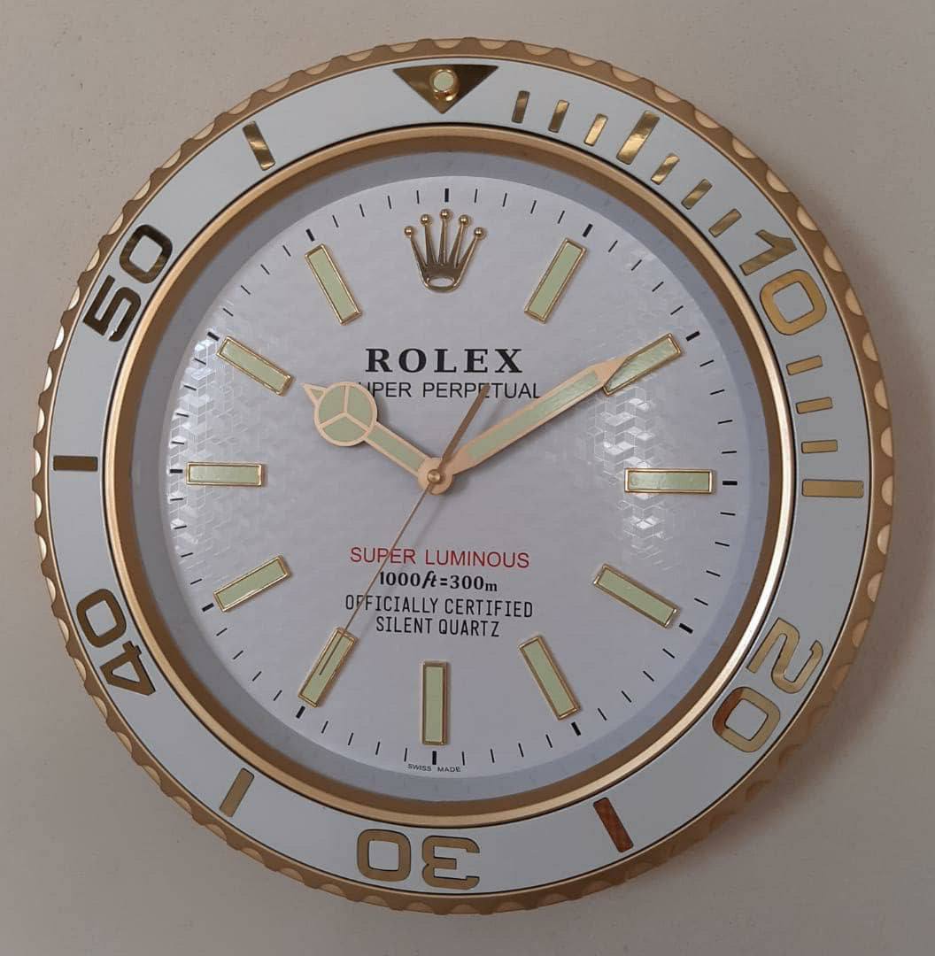 ساعت دیواری رولکس RX رنگی (سوپر شبنما) کد WD244