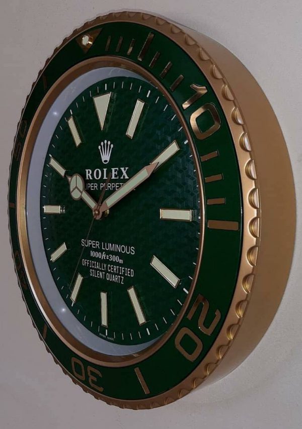 ساعت دیواری رولکس RX رنگی (سوپر شبنما) کد WD244