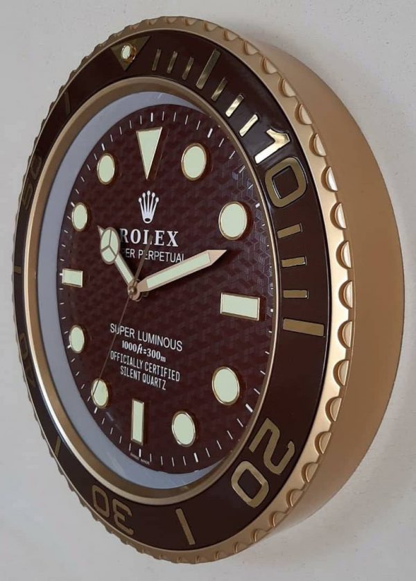 ساعت دیواری رولکس RX رنگی (سوپر شبنما) کد WD244