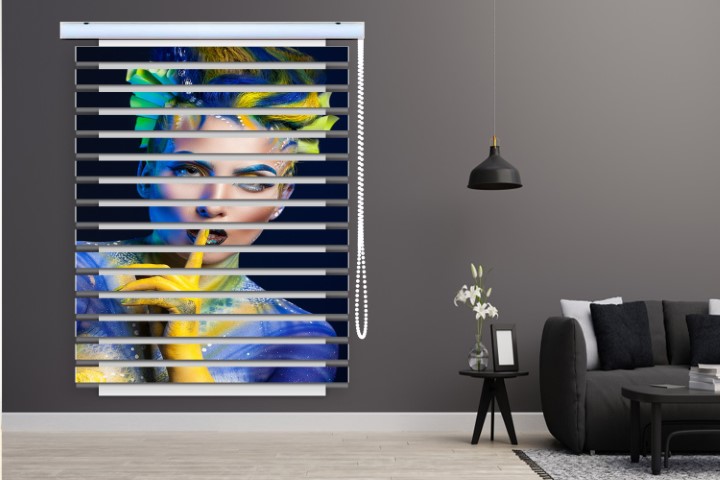 پرده زبرا طرح دختر فانتزی کد WO501