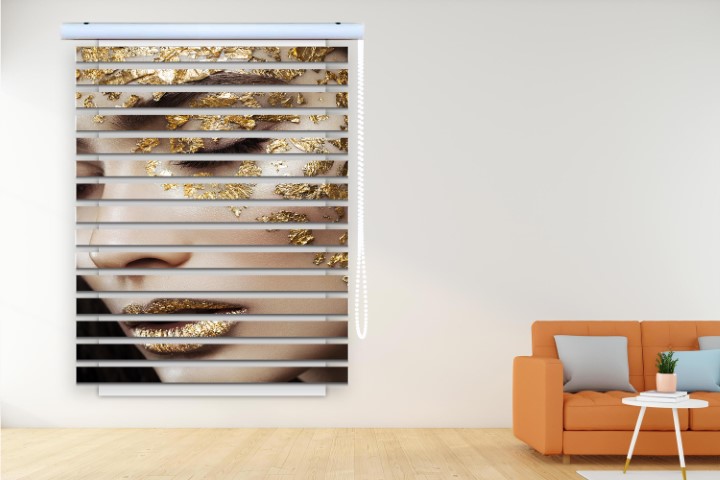 پرده زبرا طرح دختر فانتزی کد WO502