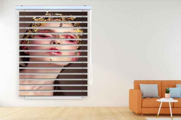 پرده زبرا طرح دختر فانتزی کد WO504