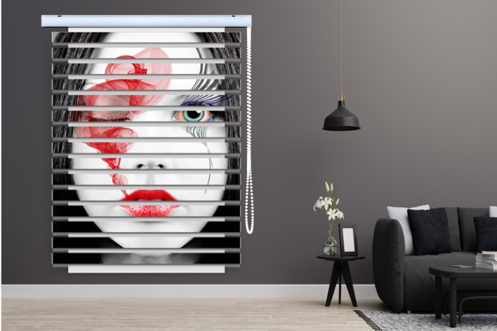 پرده زبرا طرح دختر فانتزی کد WO505