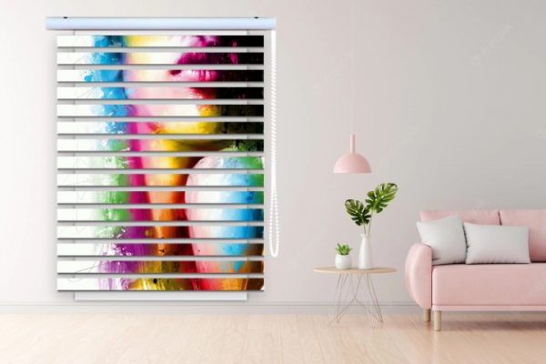 پرده زبرا طرح دختر فانتزی کد WO507