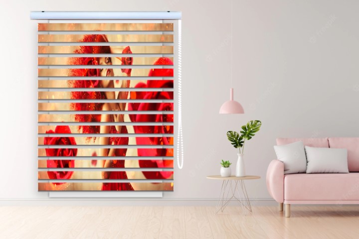 پرده زبرا طرح دختر فانتزی کد WO509