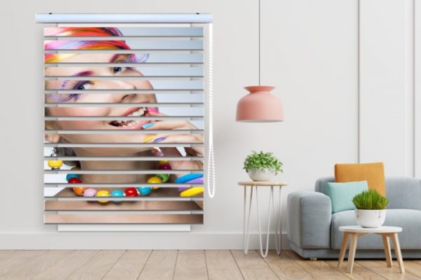 پرده زبرا طرح دختر فانتزی کد WO510