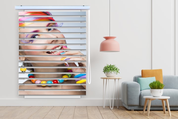 پرده زبرا طرح دختر فانتزی کد WO510