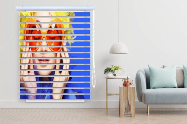 پرده زبرا طرح دختر فانتزی کد WO511