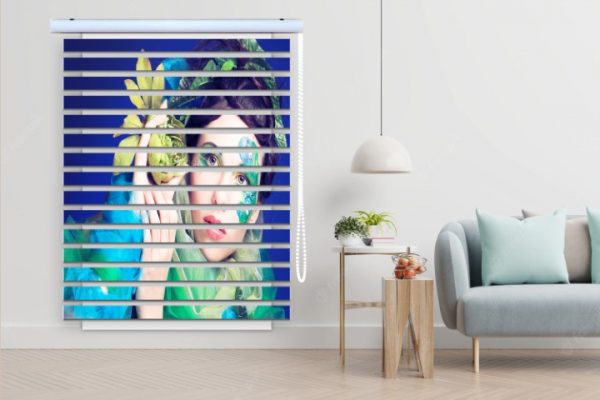 پرده زبرا طرح دختر فانتزی کد WO512