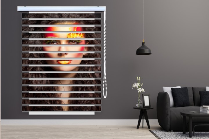 پرده زبرا طرح دختر فانتزی کد WO514