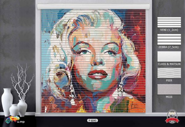 پرده زبرا چاپی طرح نقاشی P6045