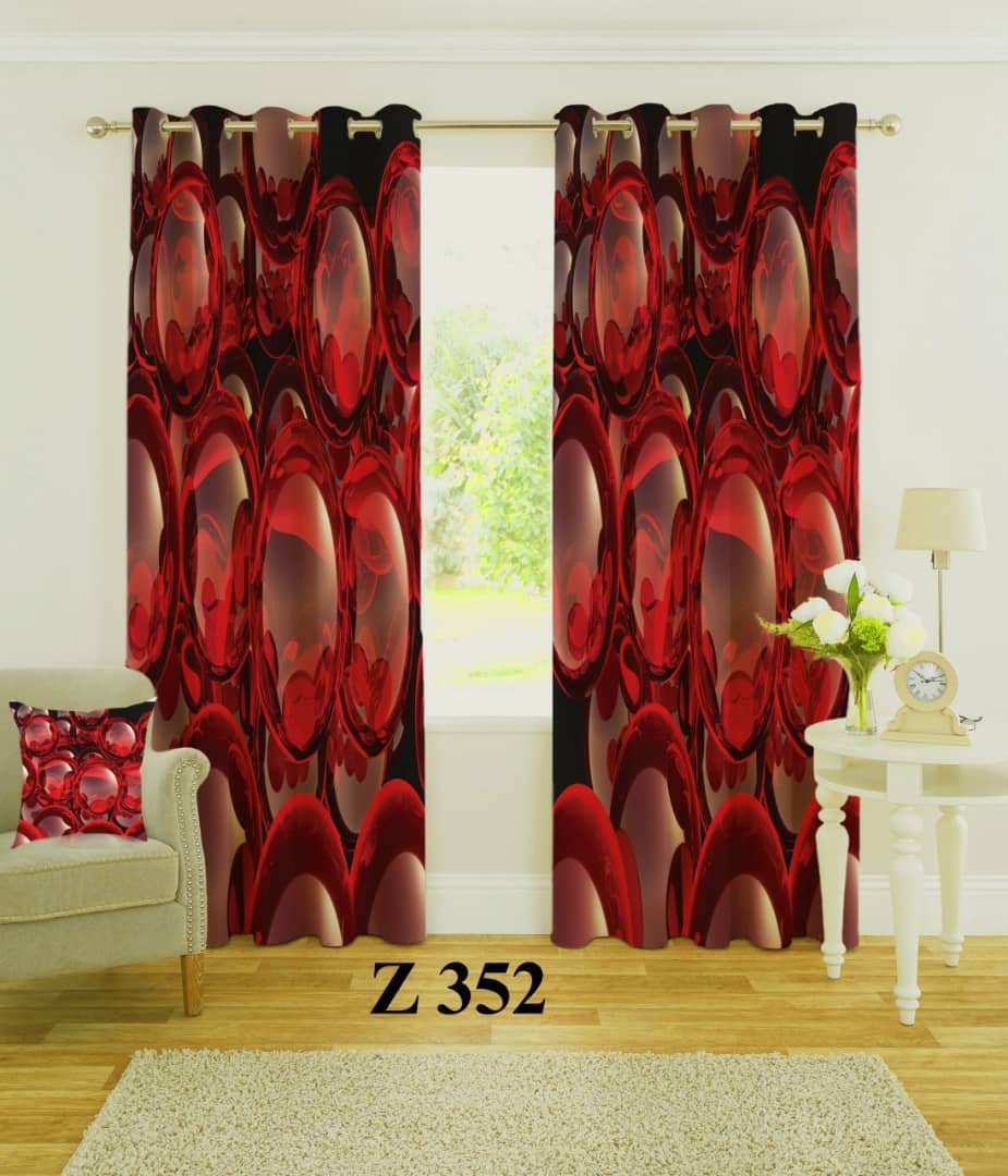 پرده چاپی طرح حباب Z352