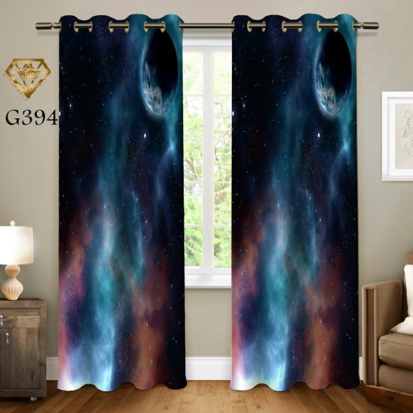 پرده چاپی طرح کهکشان G394