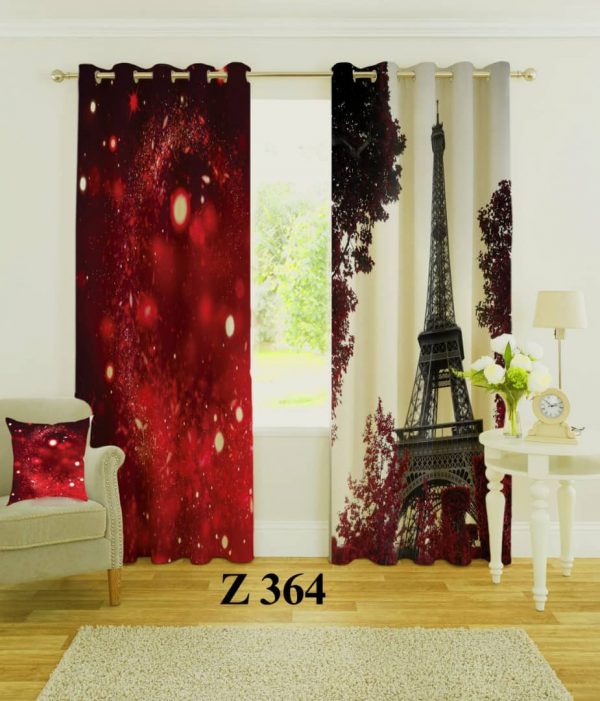 پرده چاپی طرح پاریس Z364