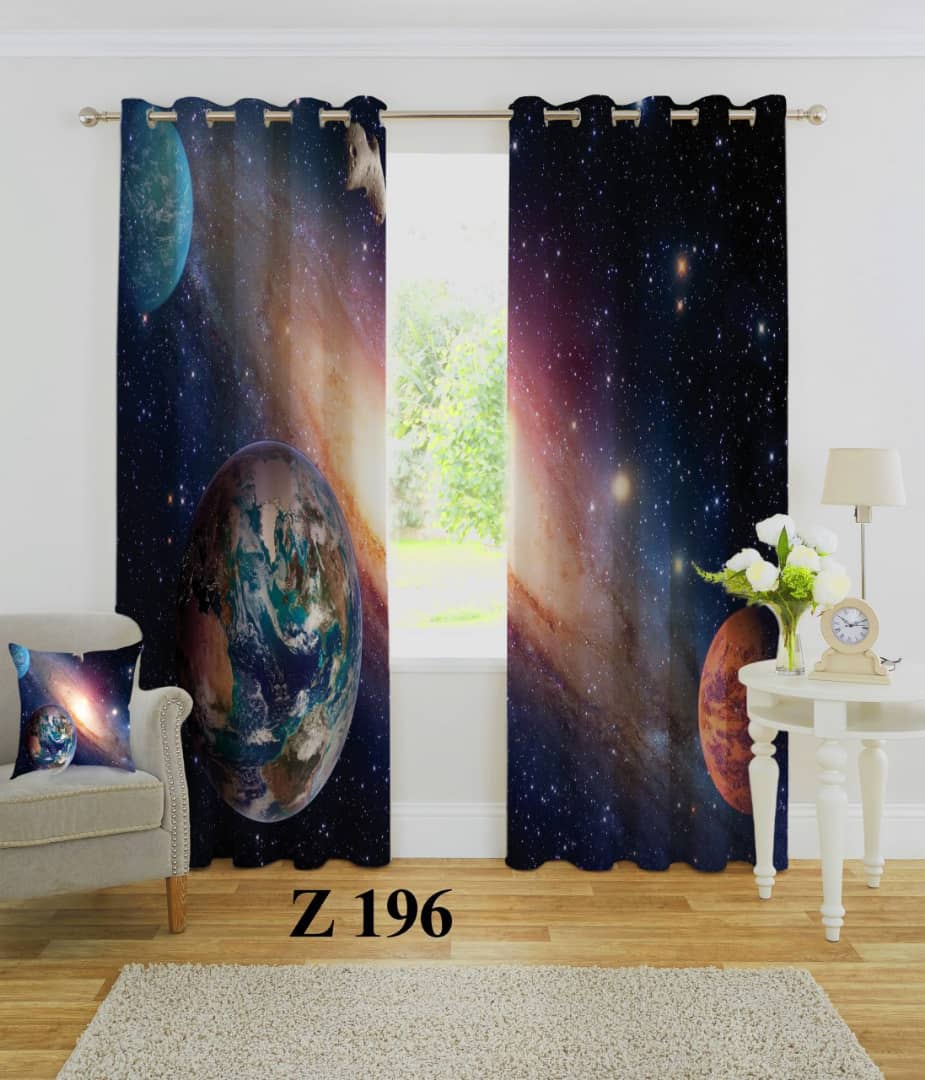 پرده چاپی طرح کهکشان Z169