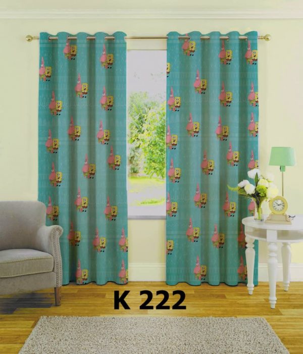 پرده چاپی طرح باب اسفنجی K222