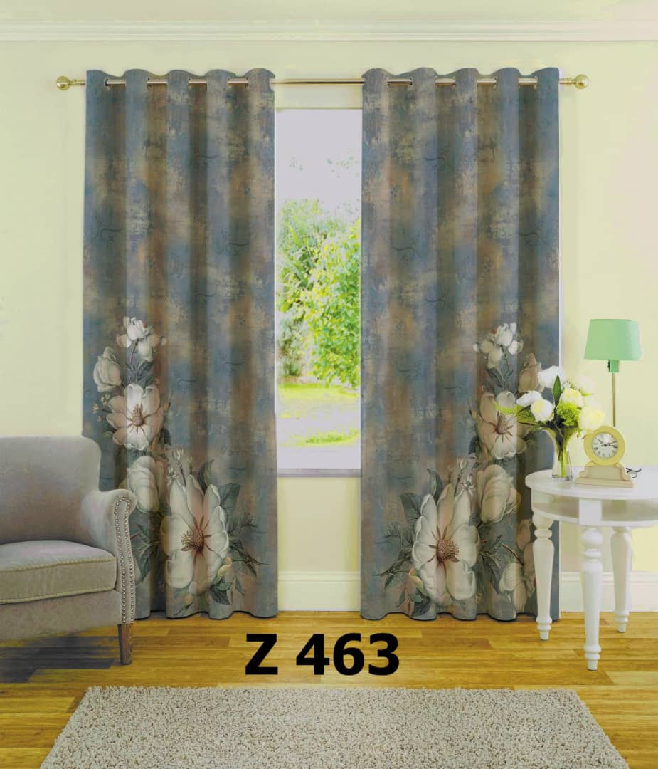 پرده چاپی طرح گل Z463