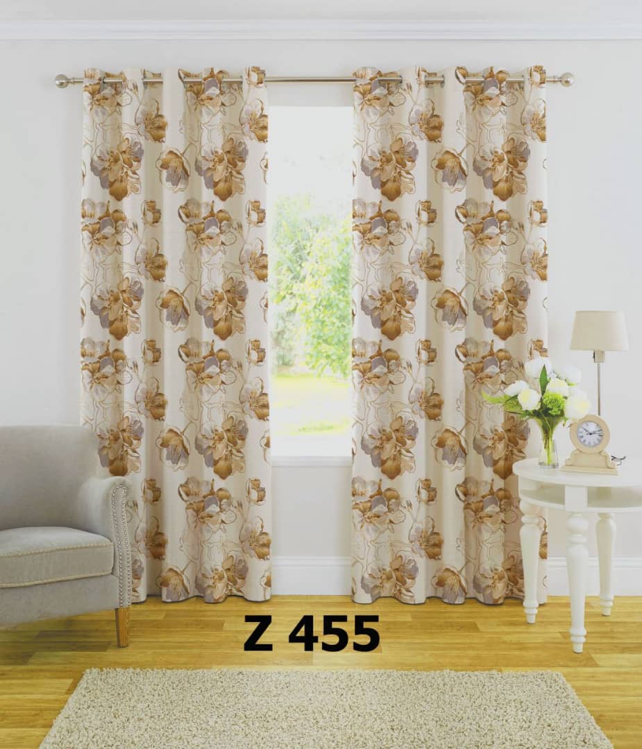 پرده چاپی طرح گل Z455