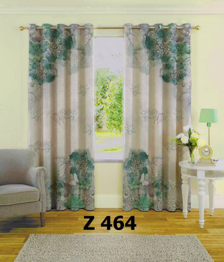 پرده چاپی طرح گل Z464