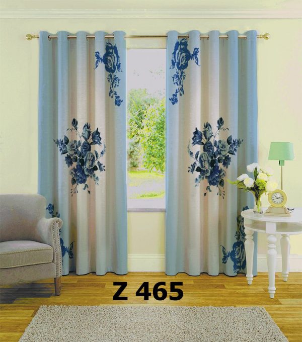پرده چاپی طرح گل Z465