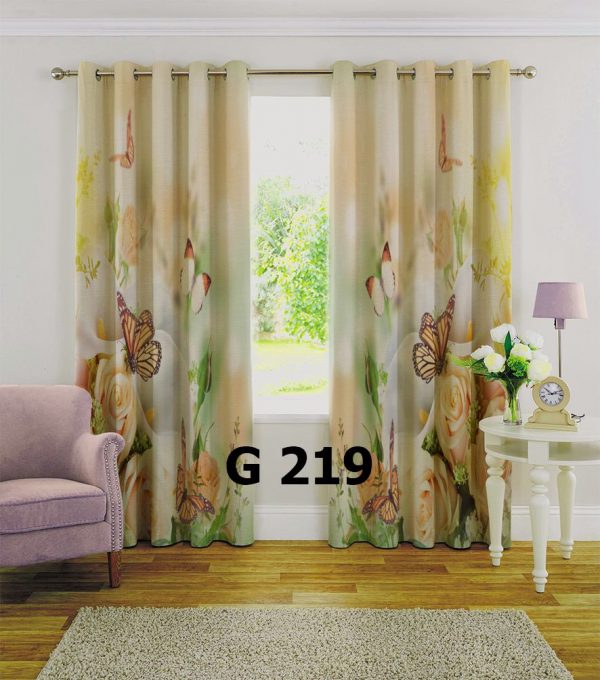 پرده چاپی طرح گل G219