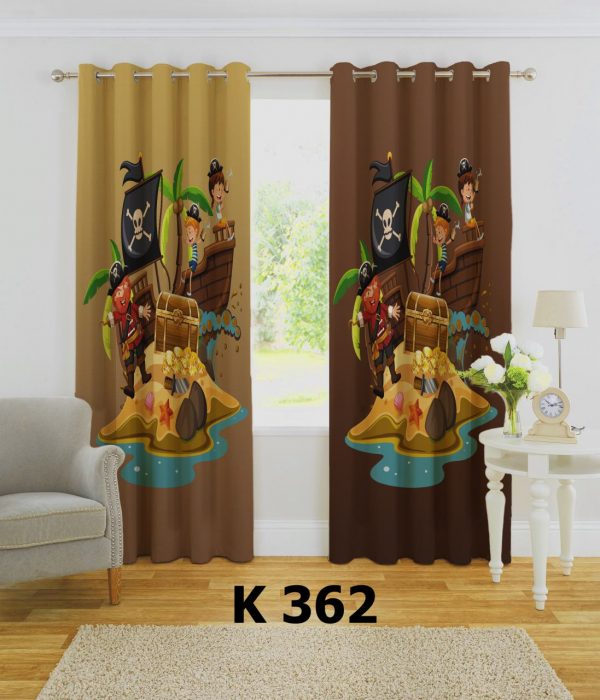 پرده چاپی طرح دزدان دریایی K362