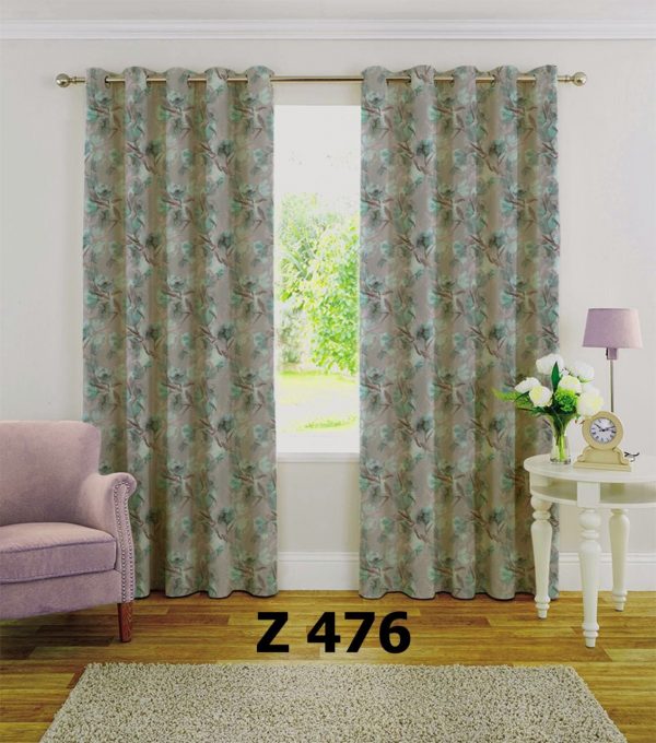 پرده چاپی طرح گل Z476