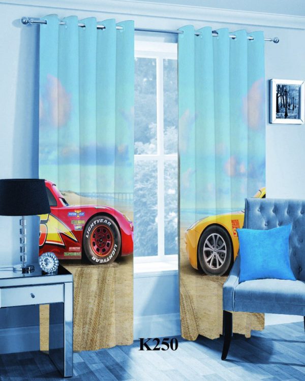 پرده چاپی طرح ماشین ها k250